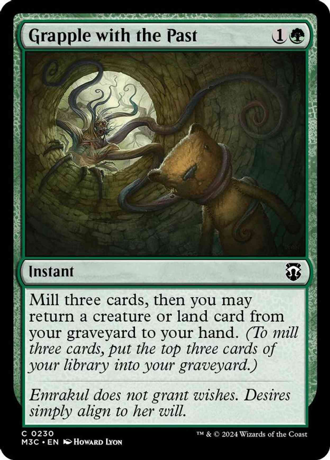 Grapple with the Past (Ripple Foil) magic card front