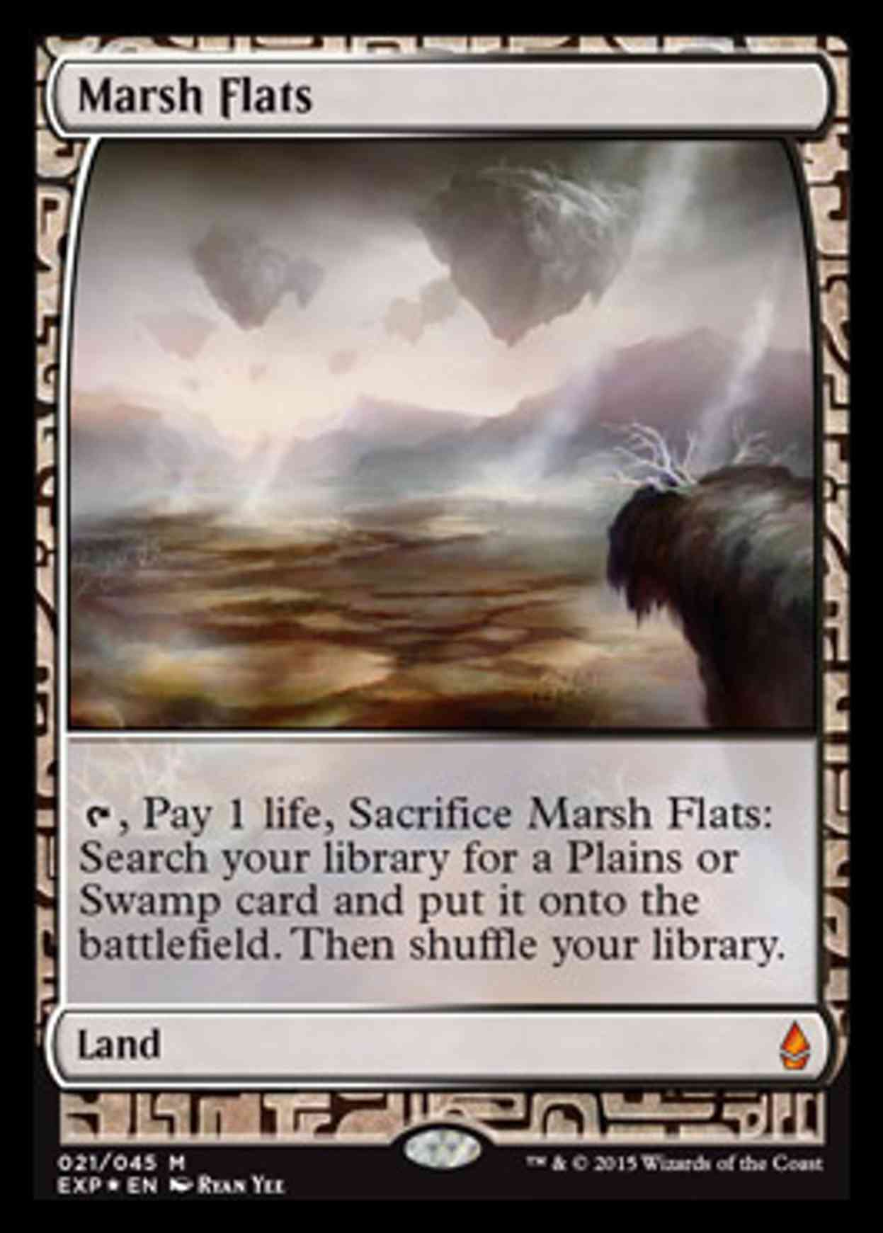 Marsh Flats magic card front