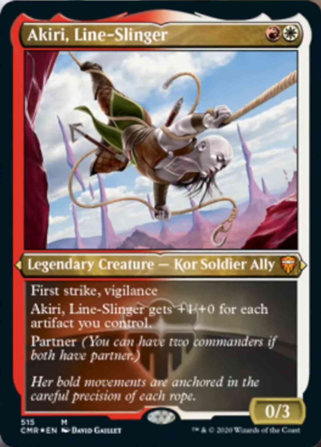 Akiri, Line-Slinger (Foil Etched) magic card front