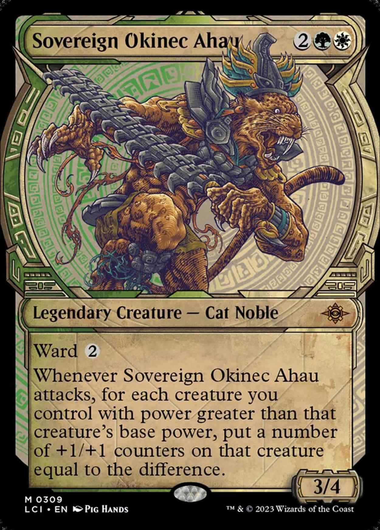 Sovereign Okinec Ahau (Showcase) magic card front