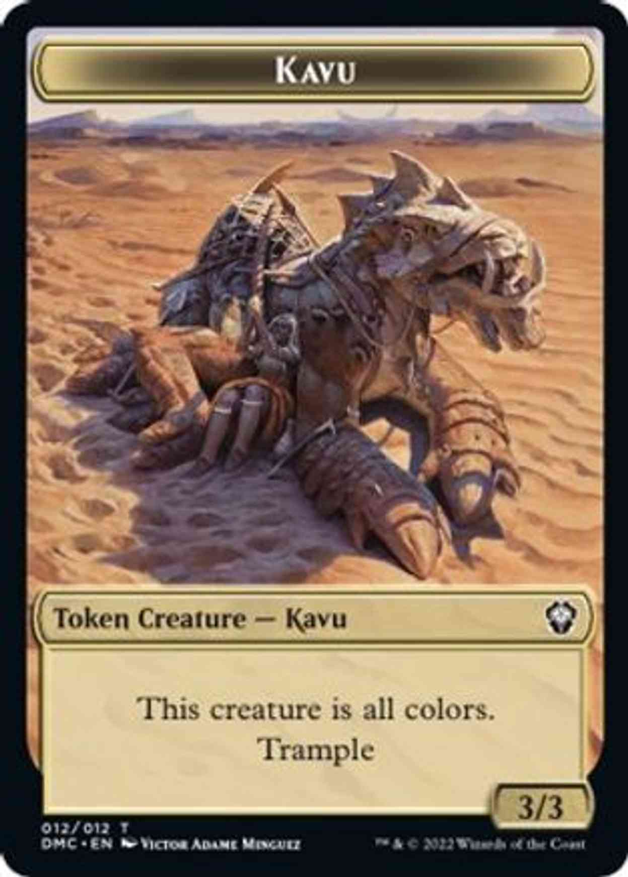 Kavu // Beast Double-sided Token magic card front