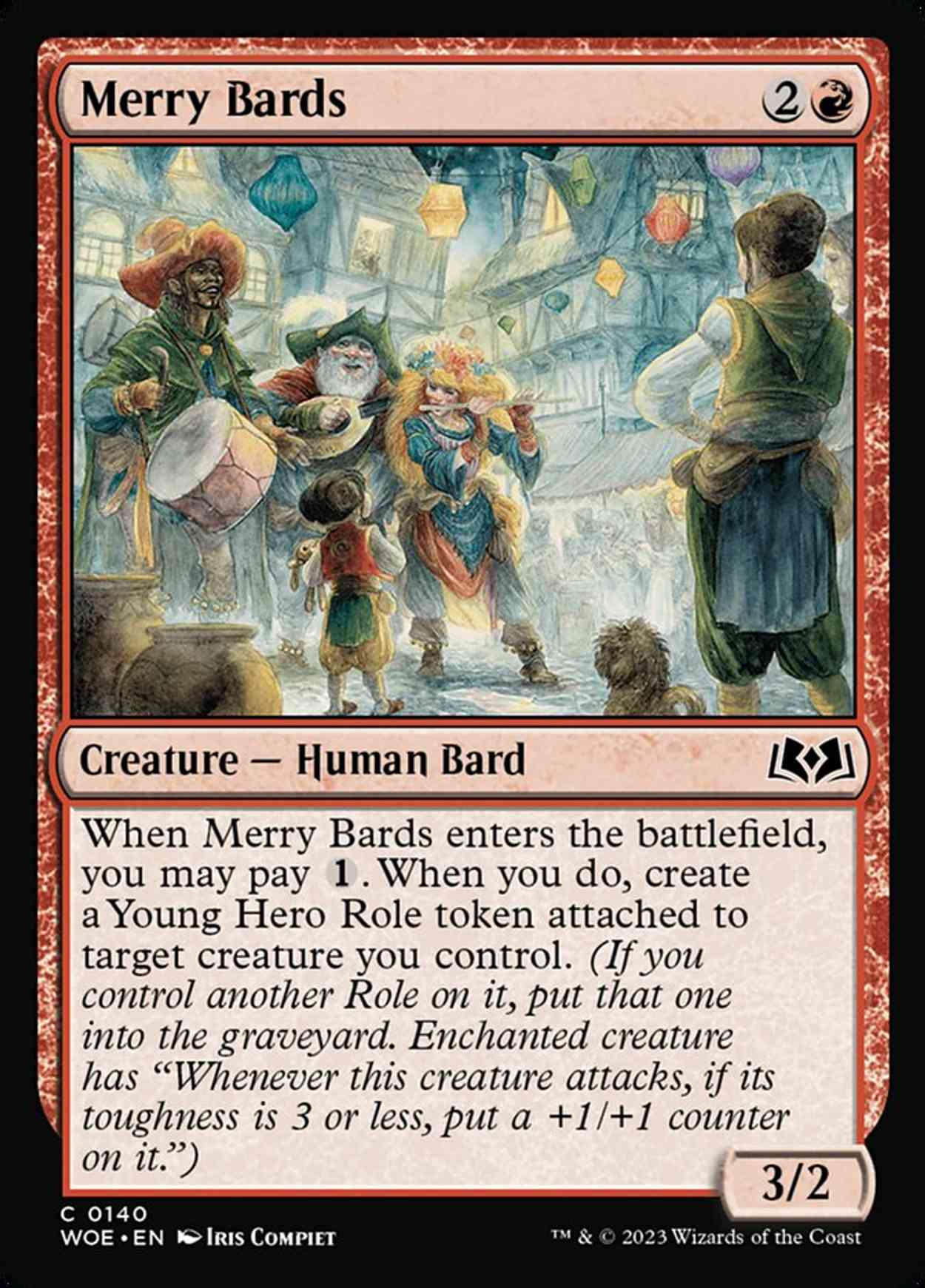 Merry Bards magic card front