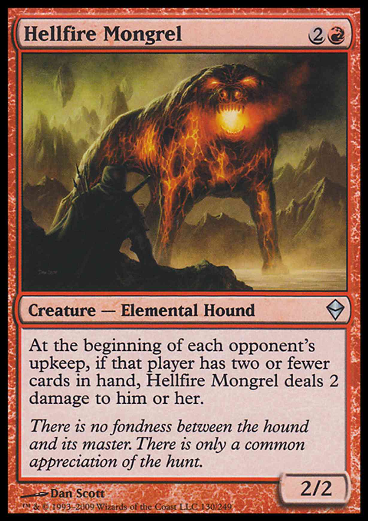 Hellfire Mongrel magic card front