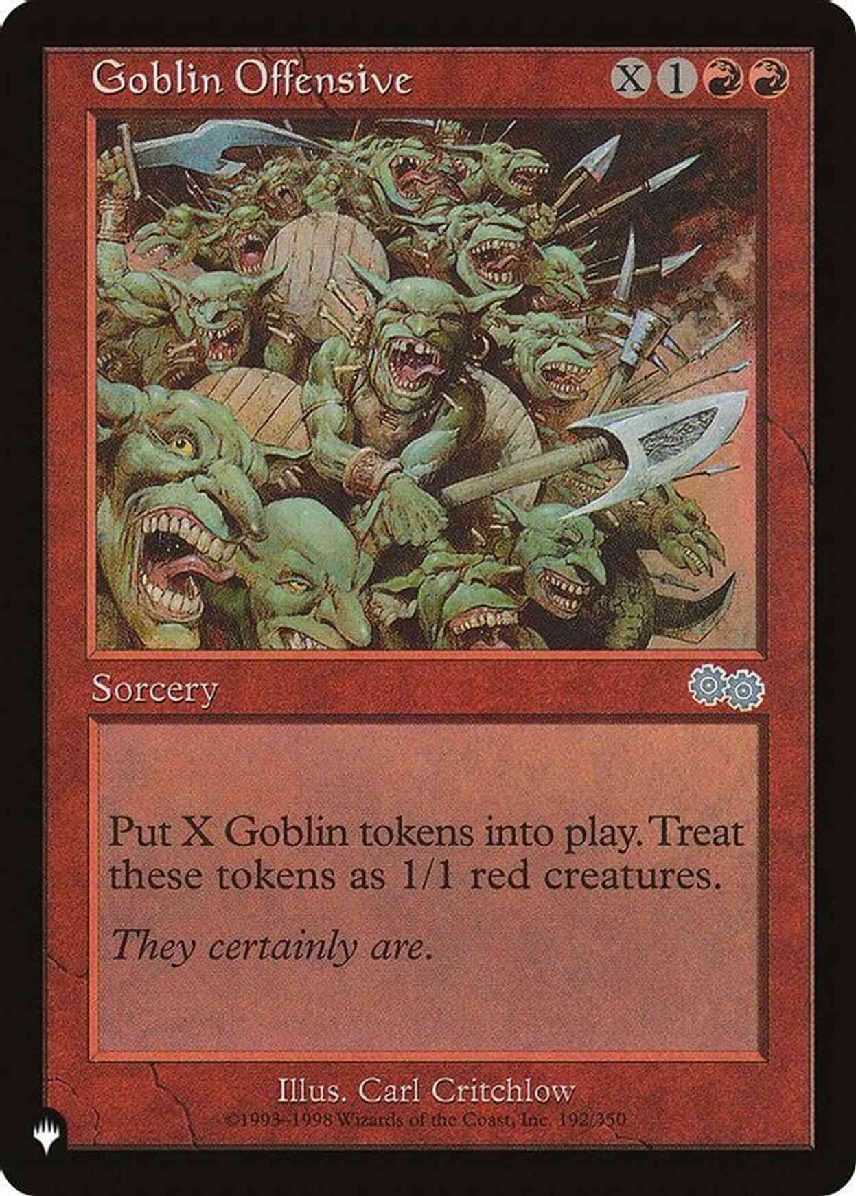 Goblin Offensive magic card front