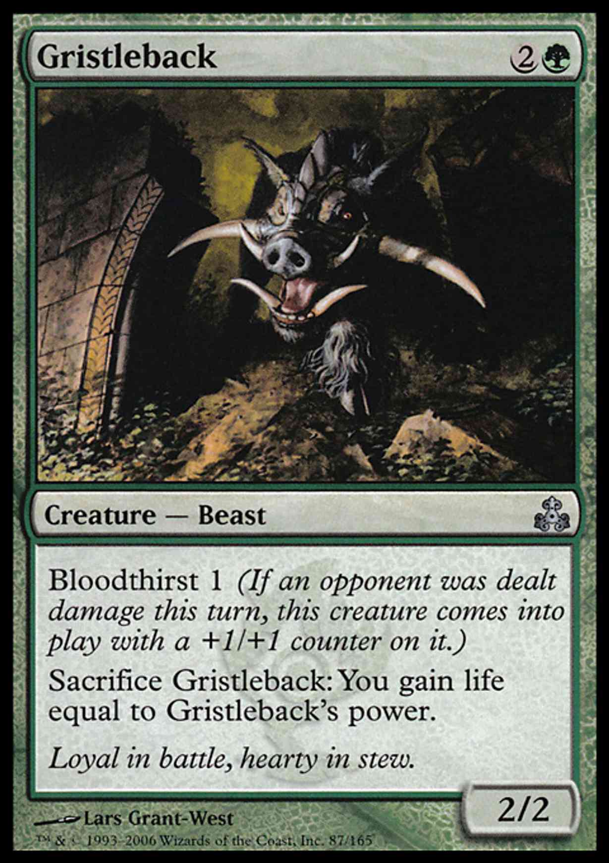 Gristleback magic card front