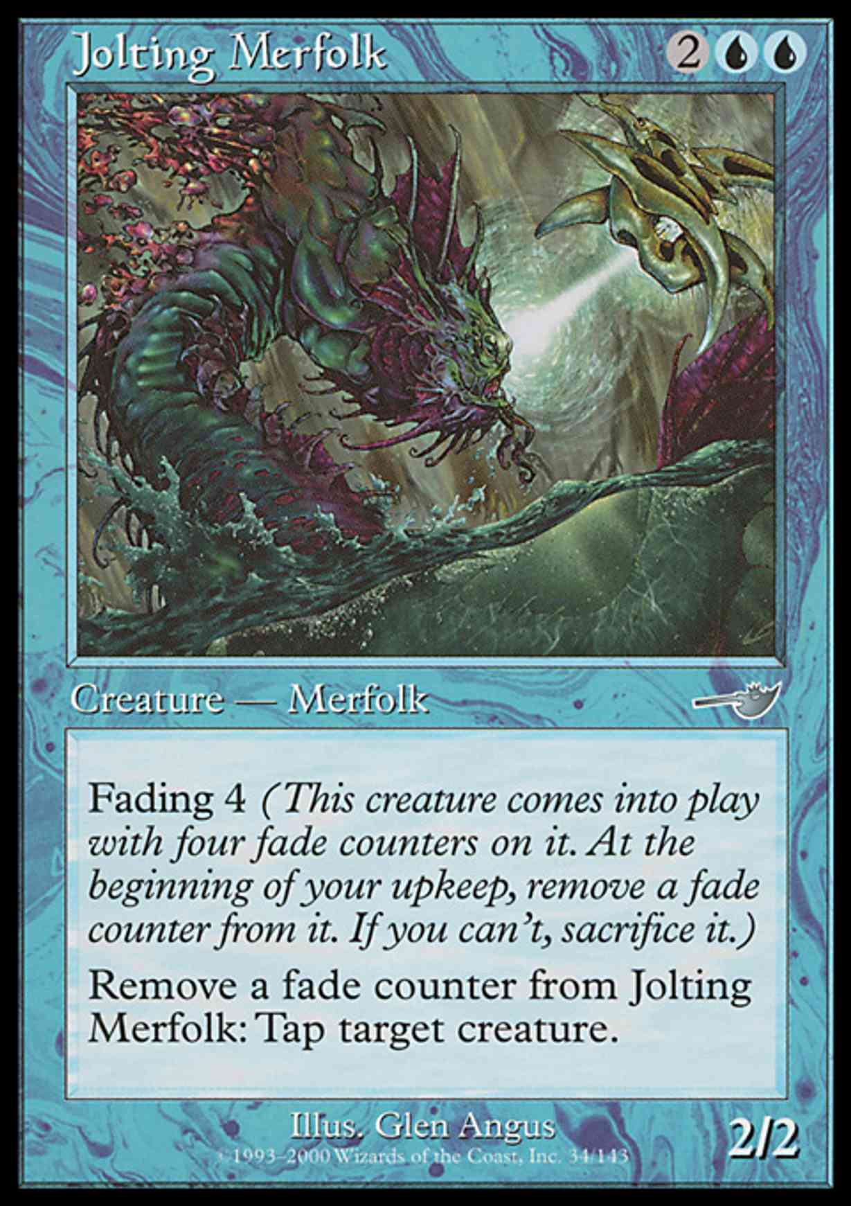 Jolting Merfolk magic card front