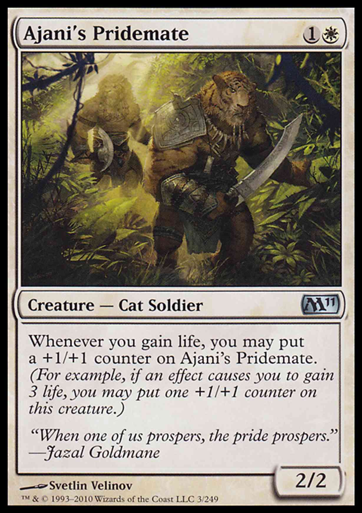 Ajani's Pridemate magic card front