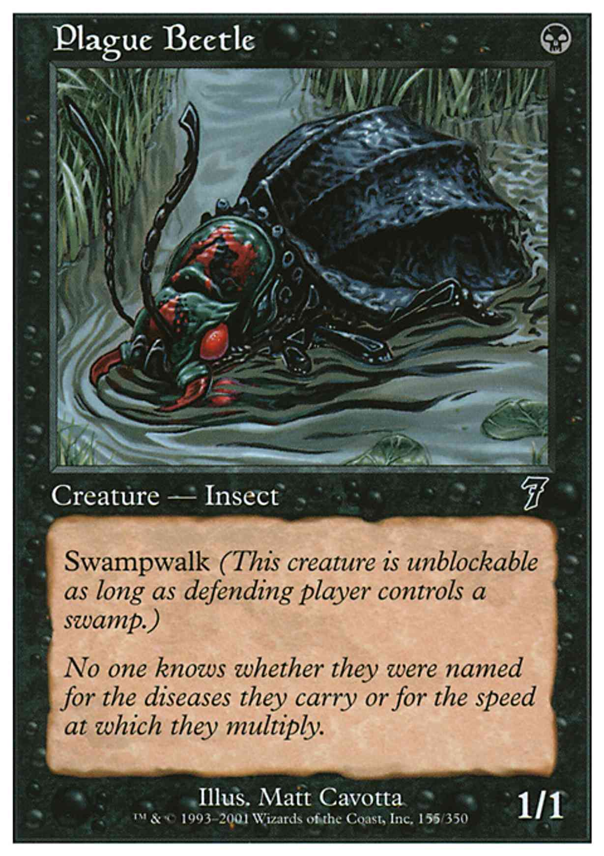 Plague Beetle magic card front