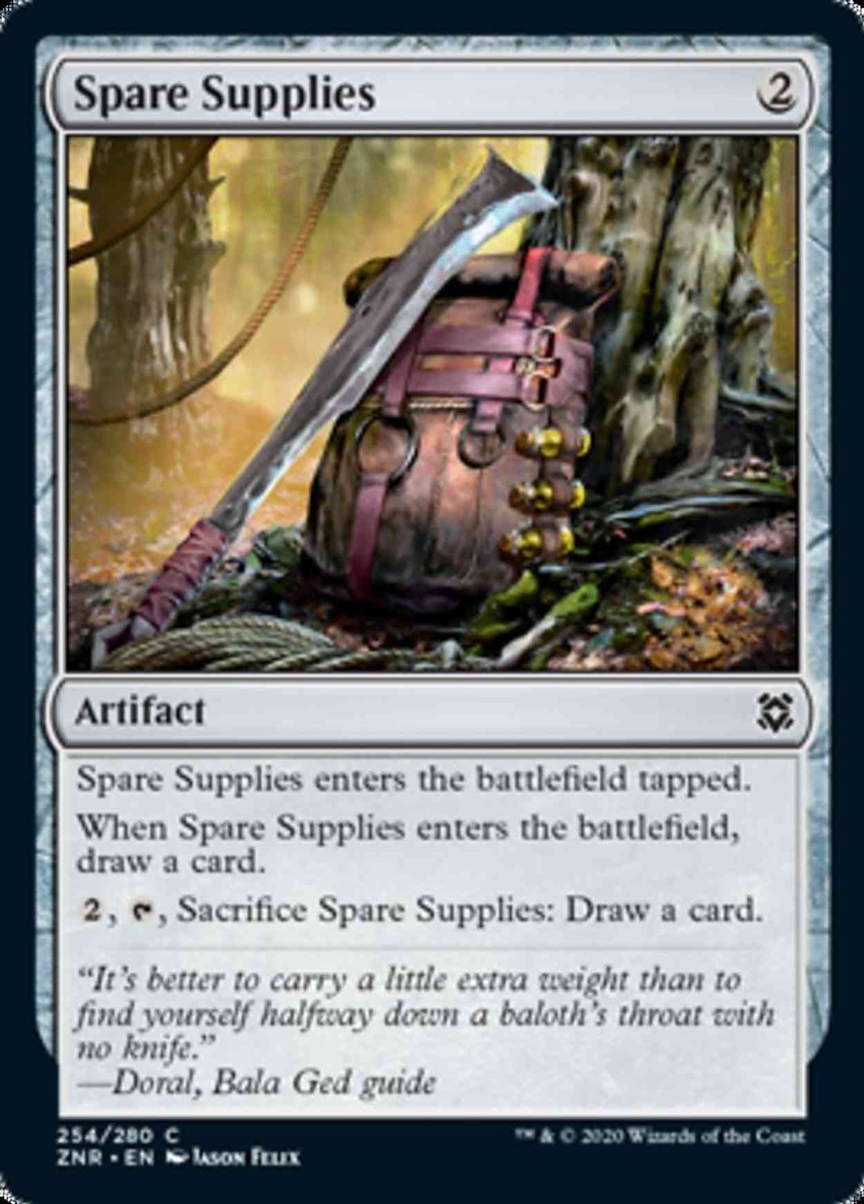 Spare Supplies magic card front