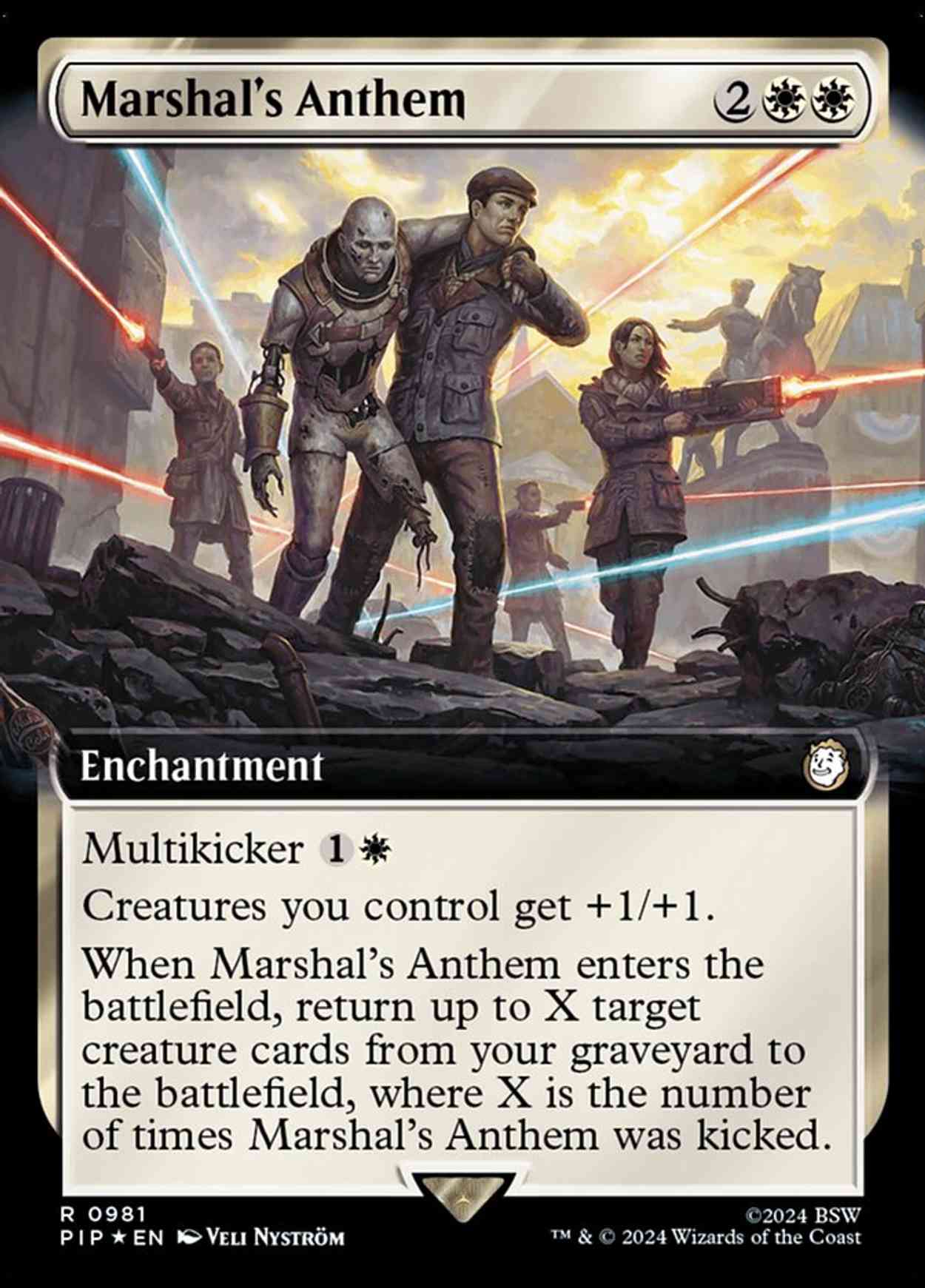 Marshal's Anthem (Extended Art) (Surge Foil) magic card front