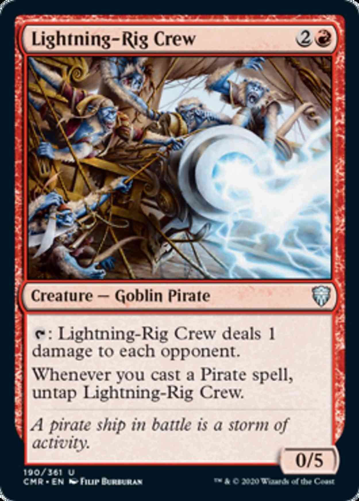 Lightning-Rig Crew magic card front