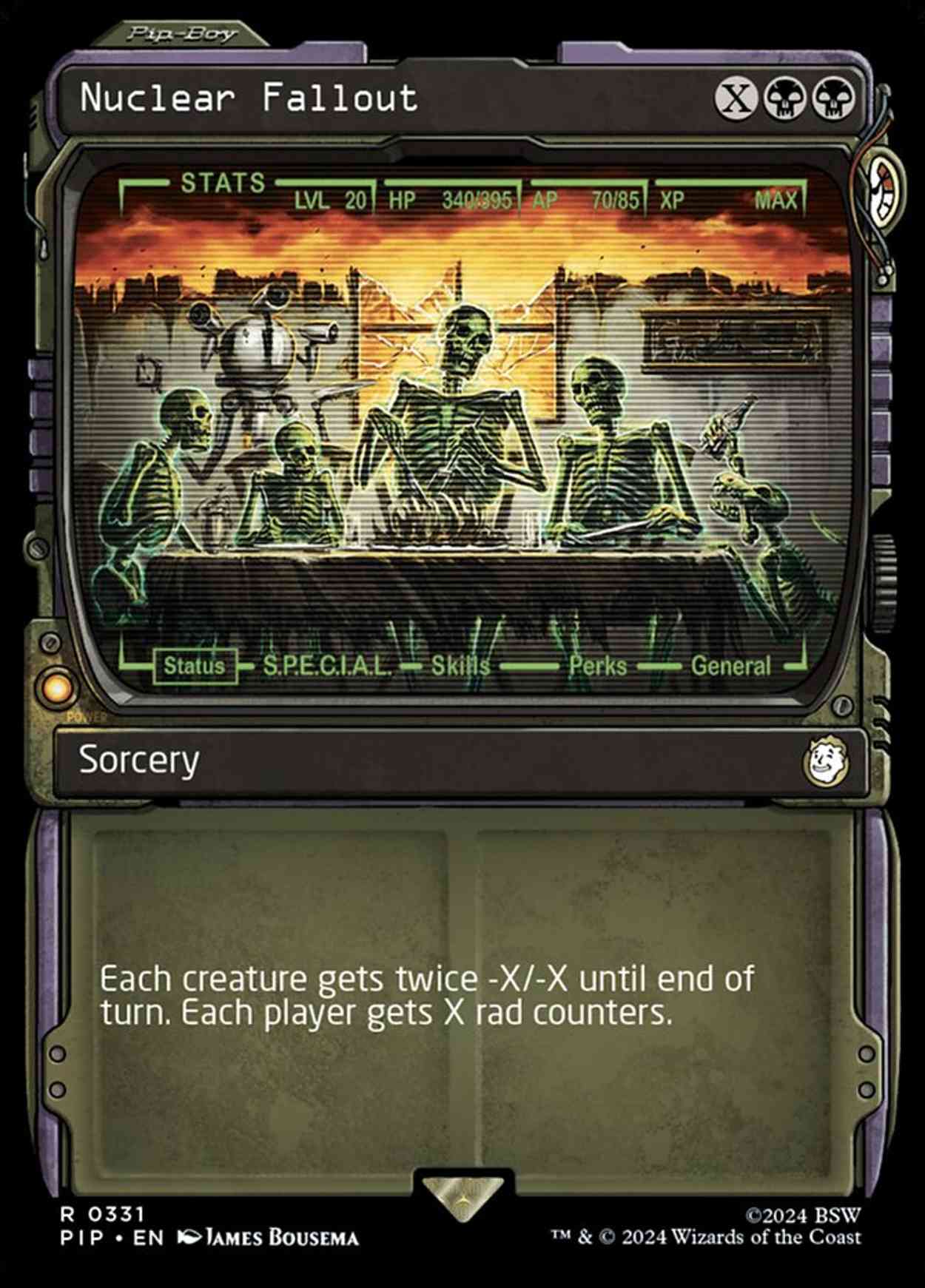 Nuclear Fallout (Showcase) magic card front