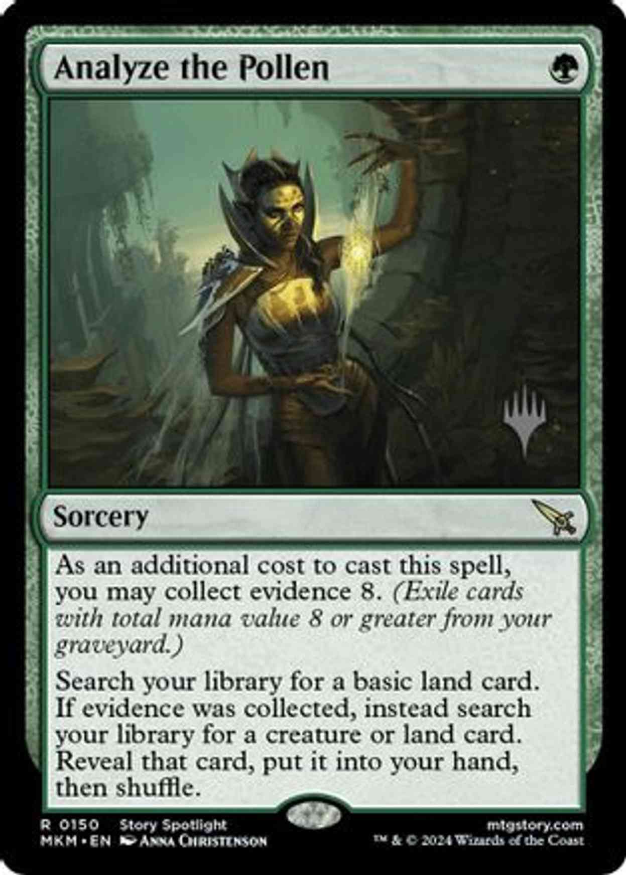 Analyze the Pollen magic card front