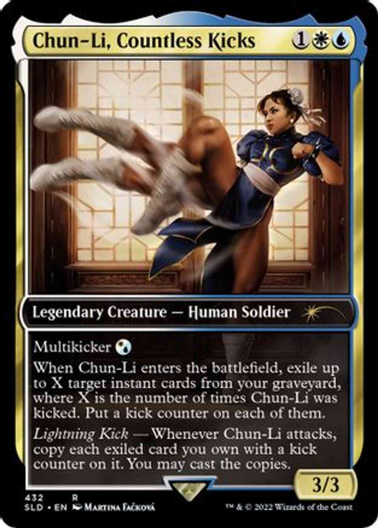 Chun-Li, Countless Kicks magic card front