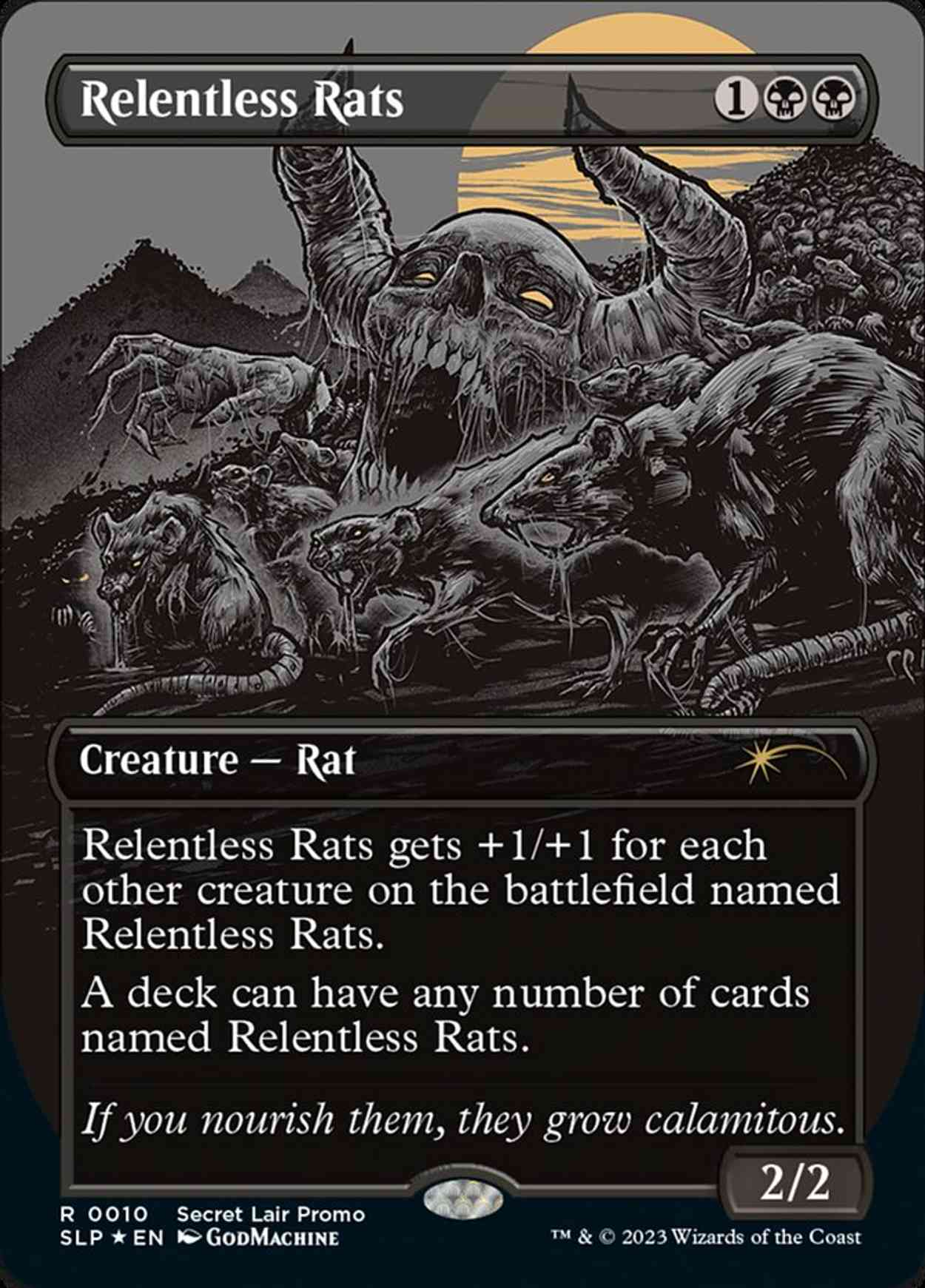Relentless Rats (0010) magic card front