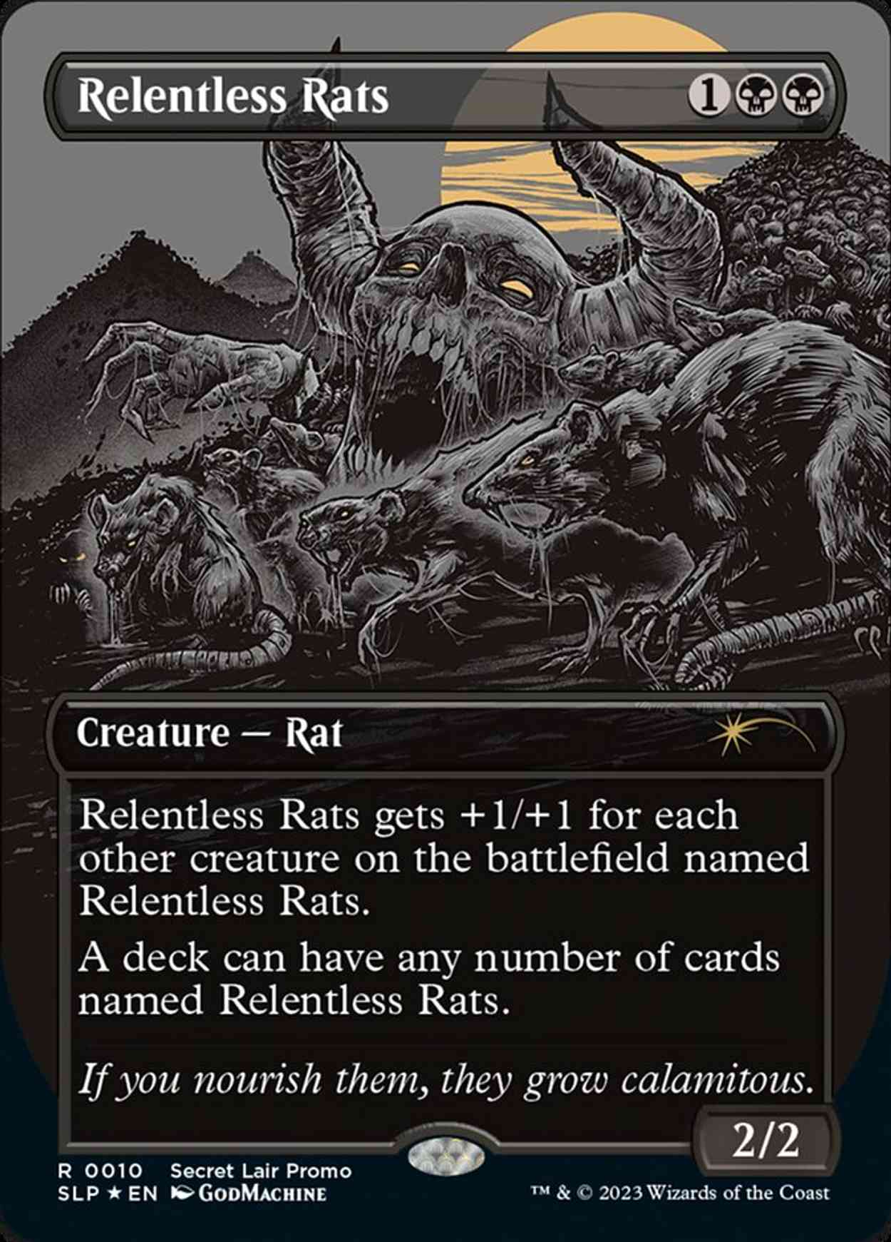 Relentless Rats (0010) Price from mtg Secret Lair Showdown