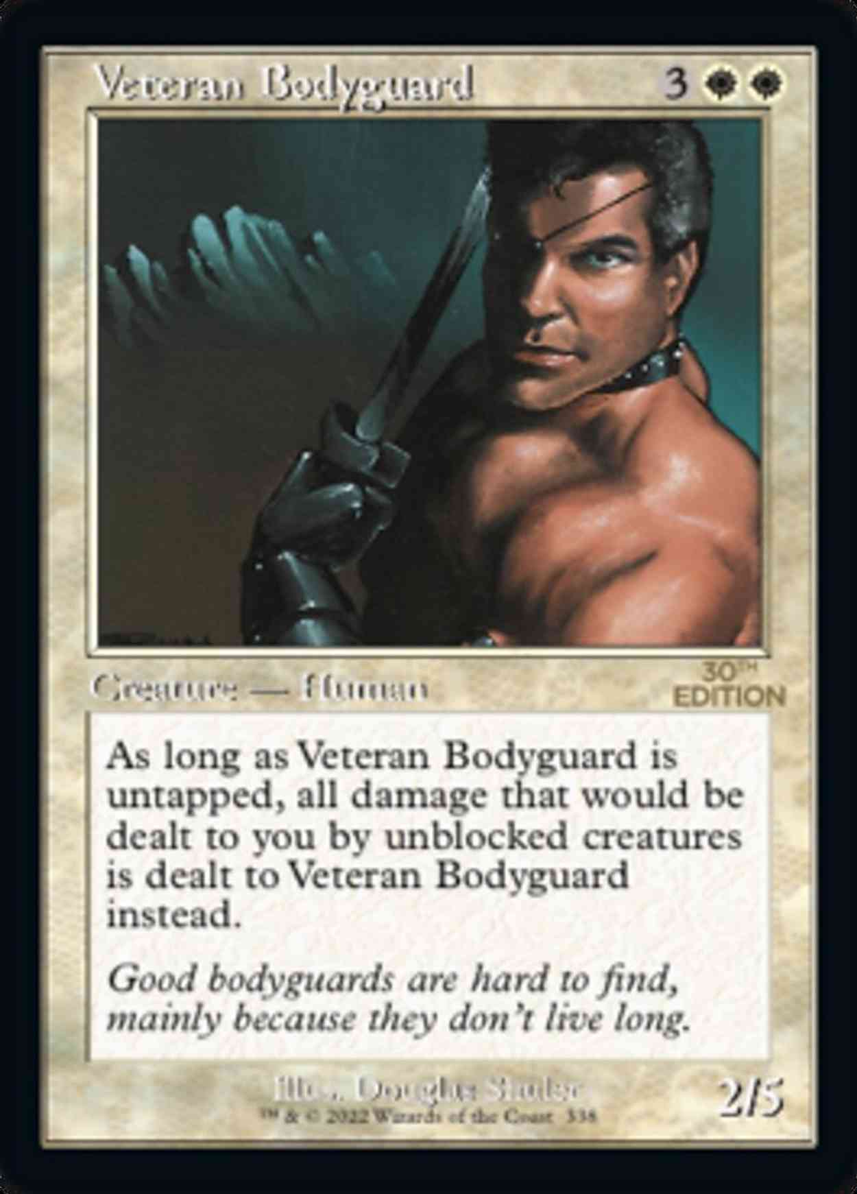 Veteran Bodyguard (Retro Frame) magic card front