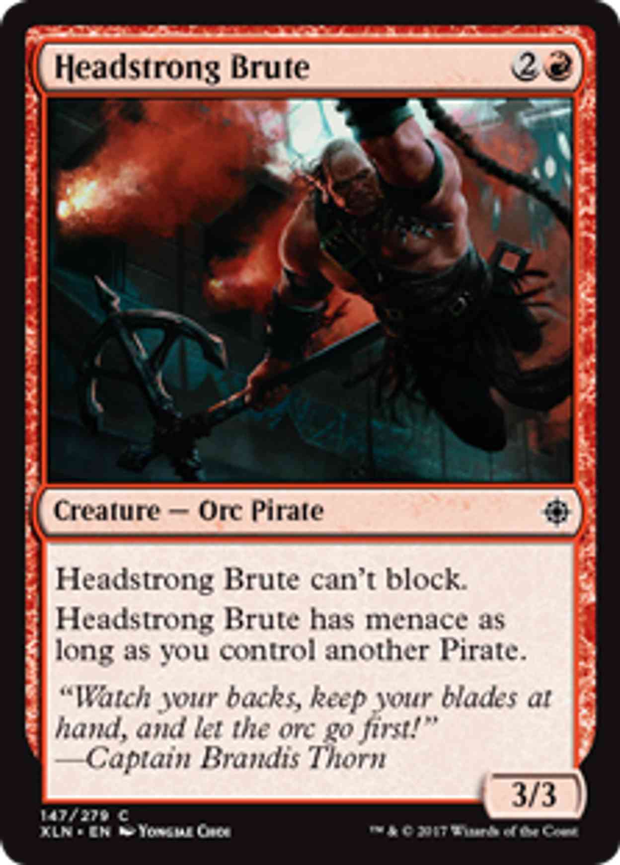 Headstrong Brute magic card front