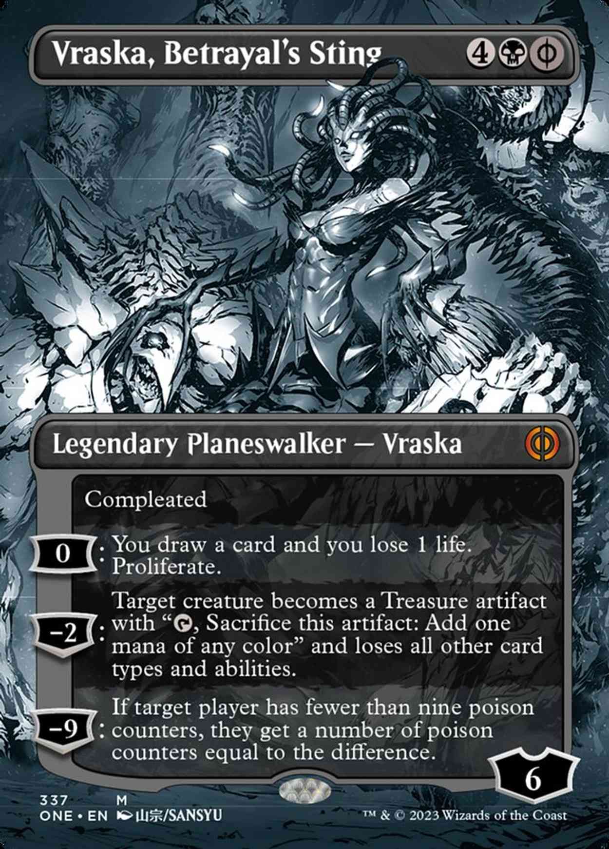 Vraska, Betrayal's Sting (Borderless) magic card front