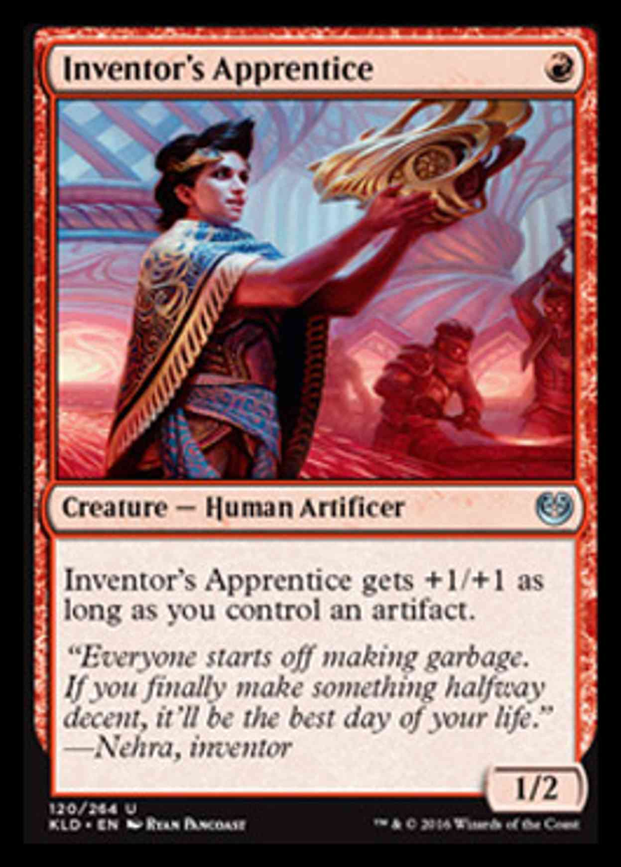 Inventor's Apprentice magic card front