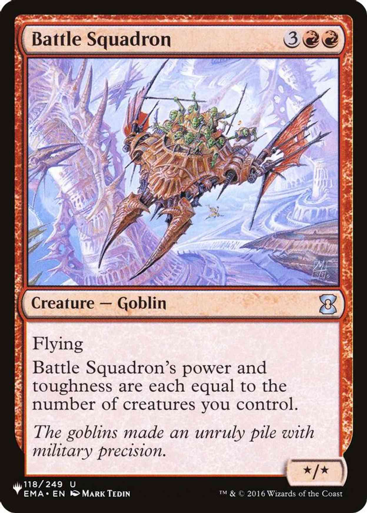 Battle Squadron magic card front