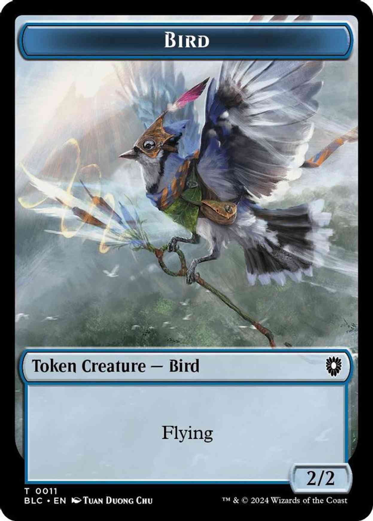 Bird (0011) // Shark Double-Sided Token magic card front