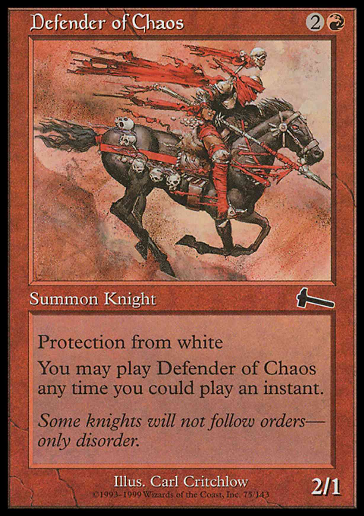Defender of Chaos magic card front
