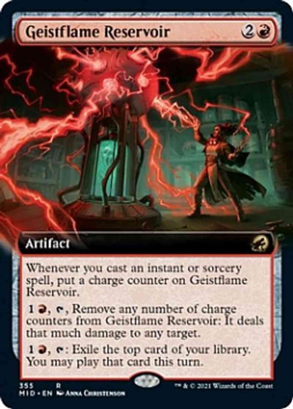 Geistflame Reservoir (Extended Art) magic card front