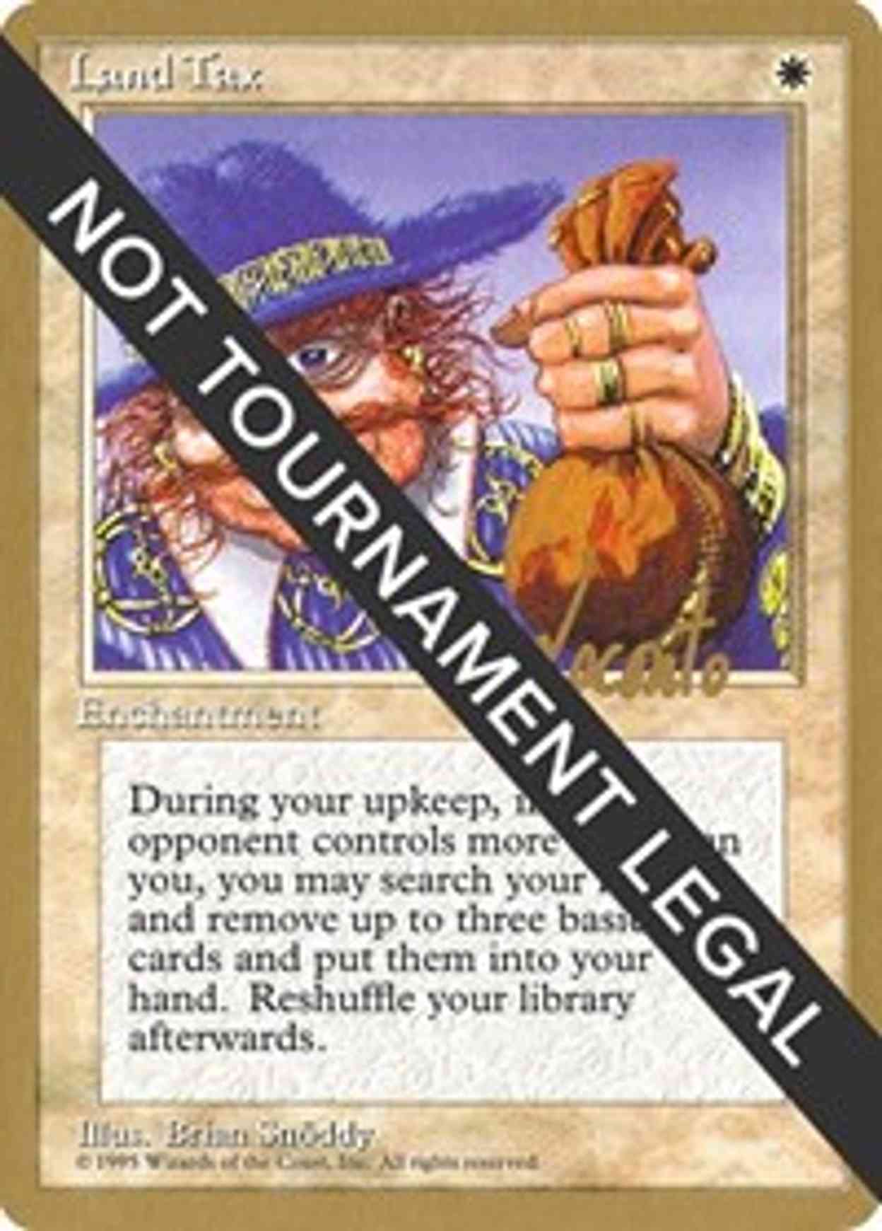 Land Tax - 1996 Michael Loconto (4ED) magic card front