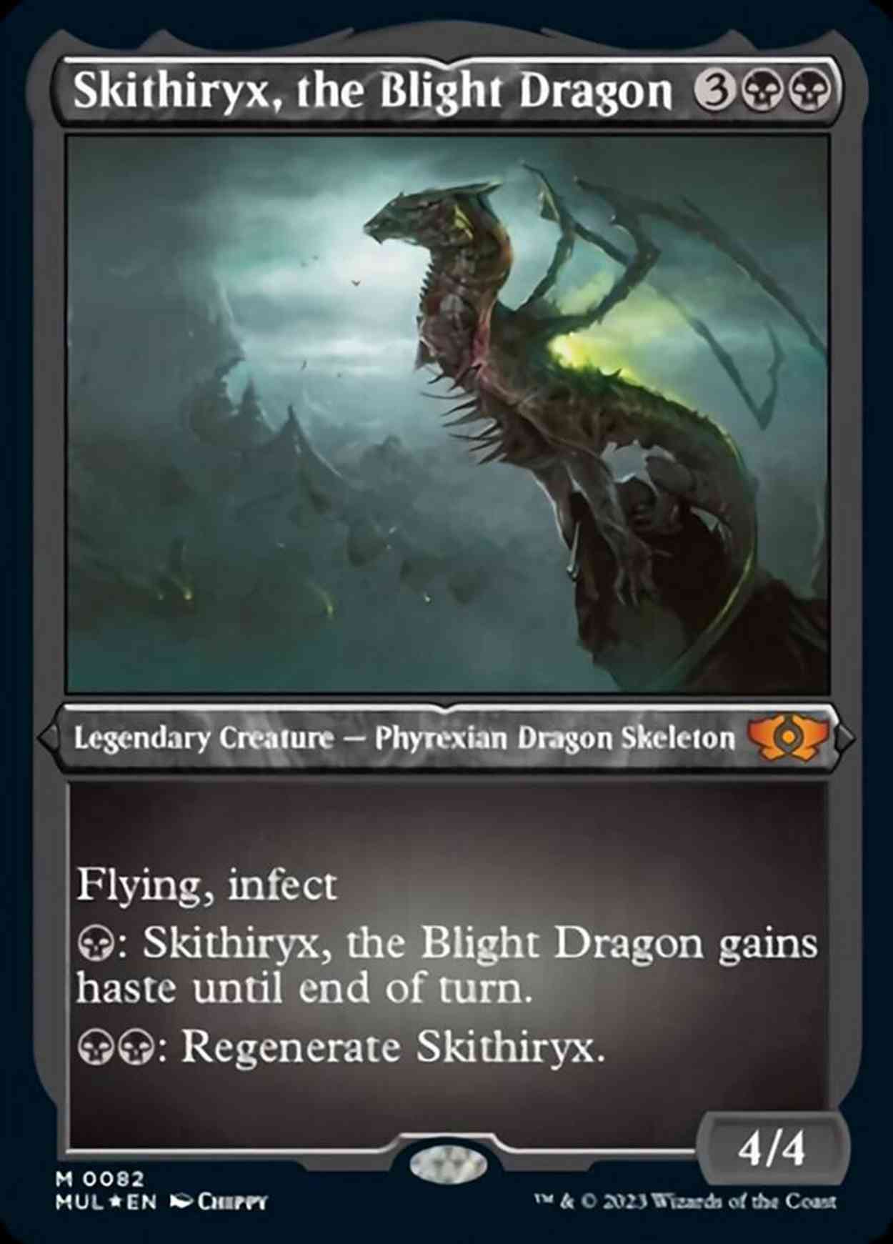 Skithiryx, the Blight Dragon (Foil Etched) magic card front