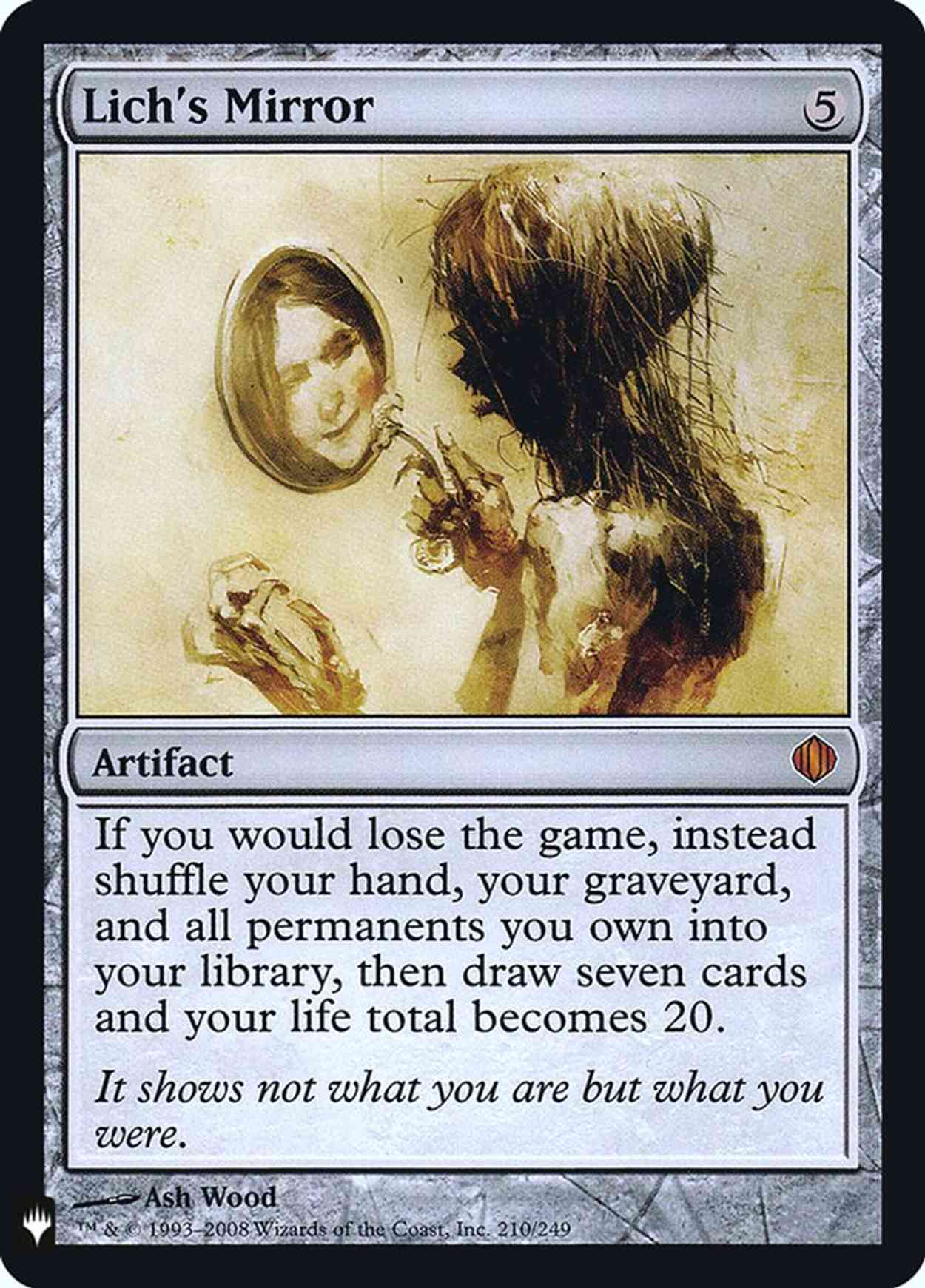 Lich's Mirror magic card front