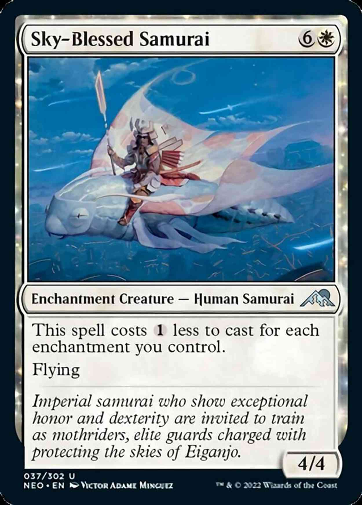 Sky-Blessed Samurai magic card front