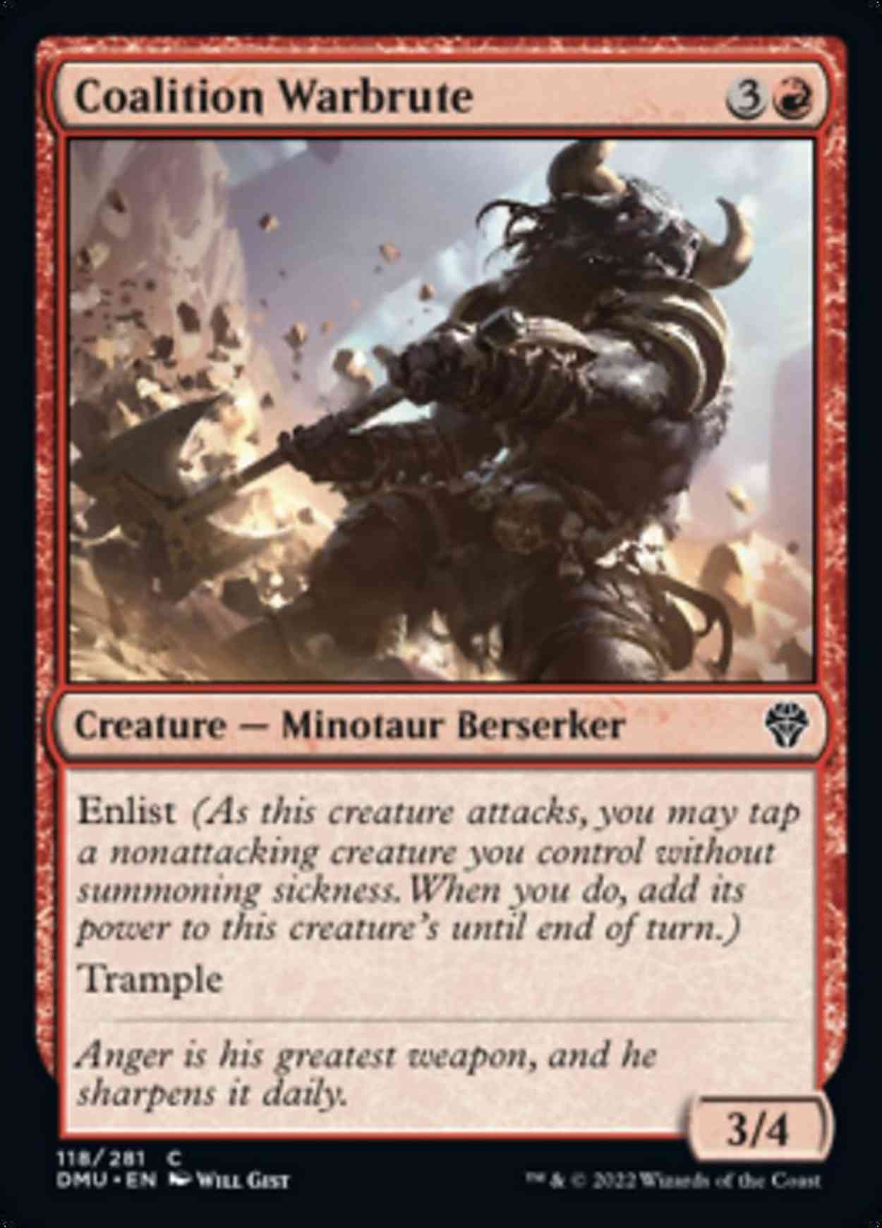 Coalition Warbrute magic card front