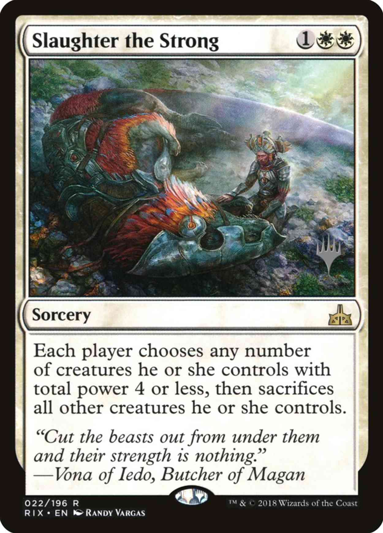 Slaughter the Strong magic card front