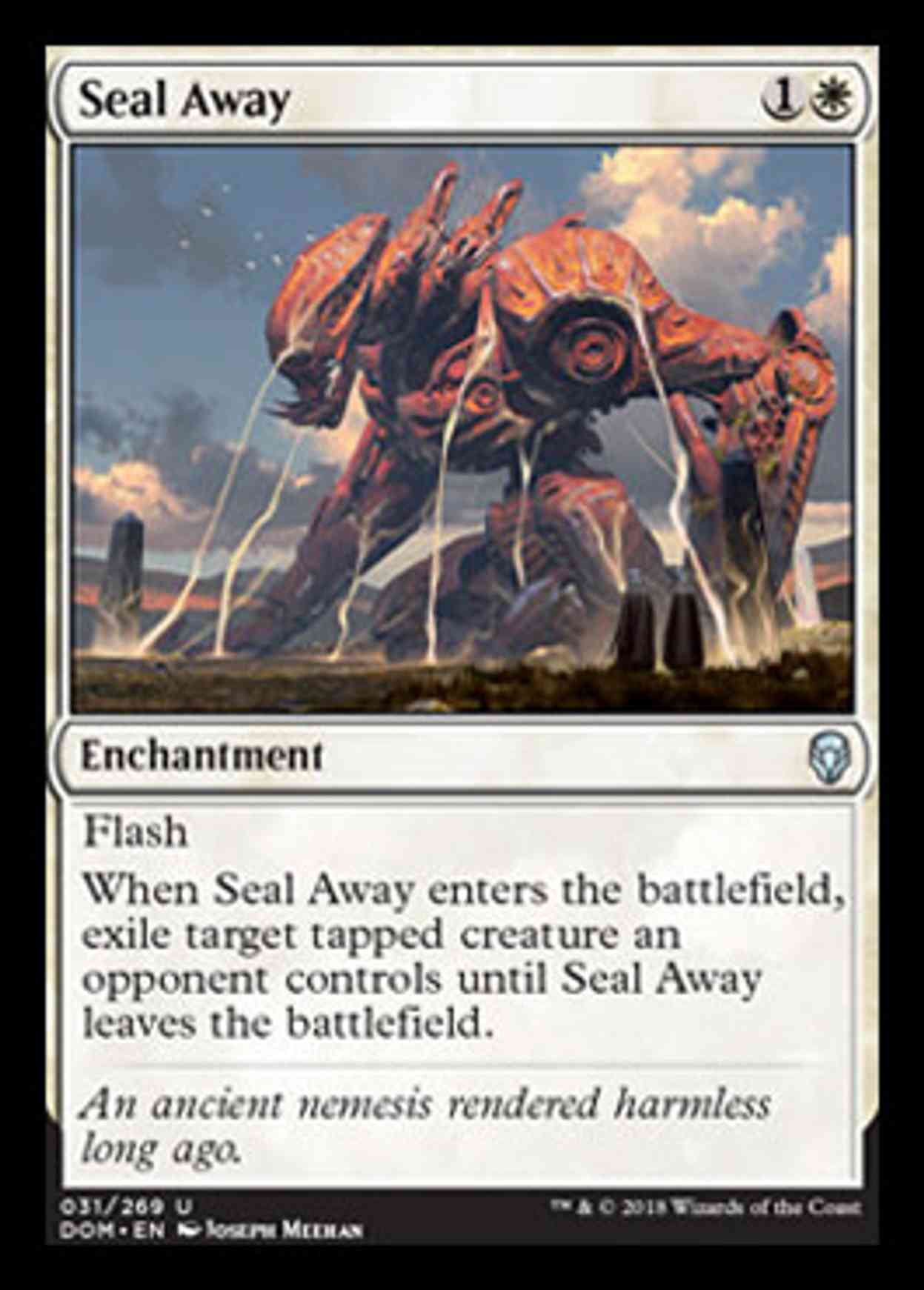 Seal Away magic card front