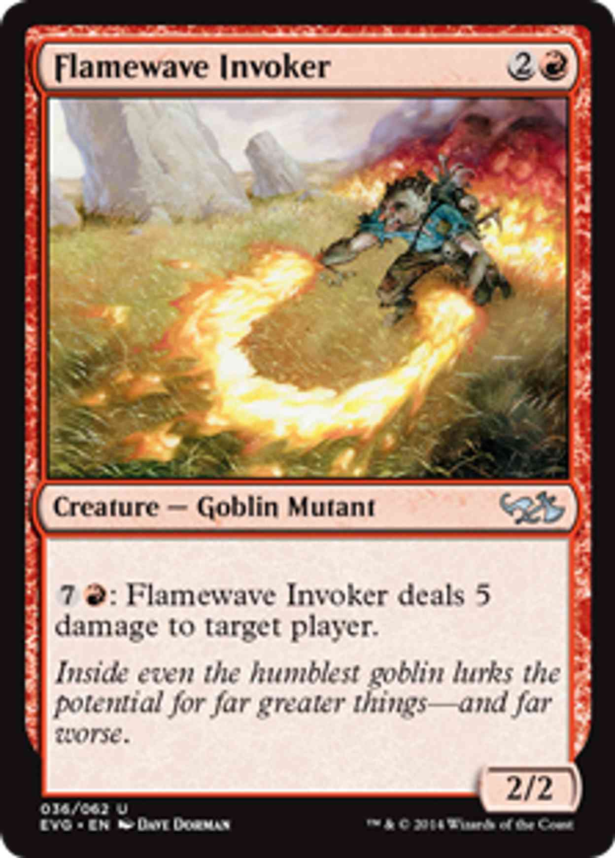 Flamewave Invoker (Elves vs. Goblins) magic card front