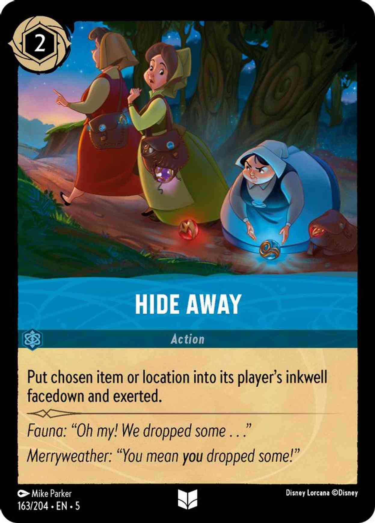 Hide Away magic card front