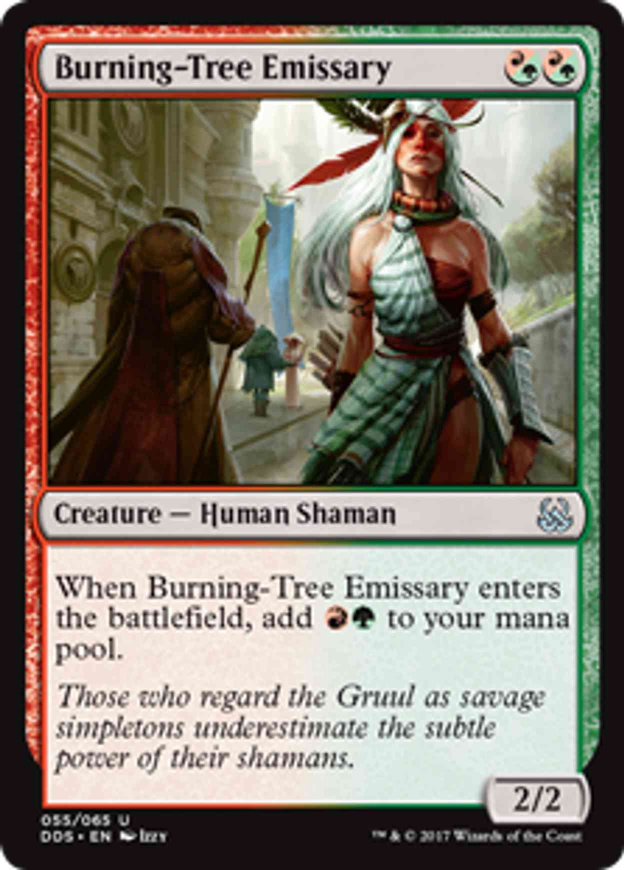 Burning-Tree Emissary magic card front