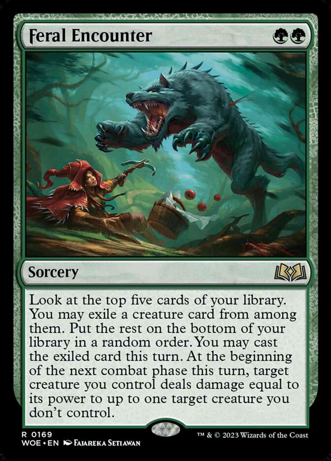 Feral Encounter magic card front