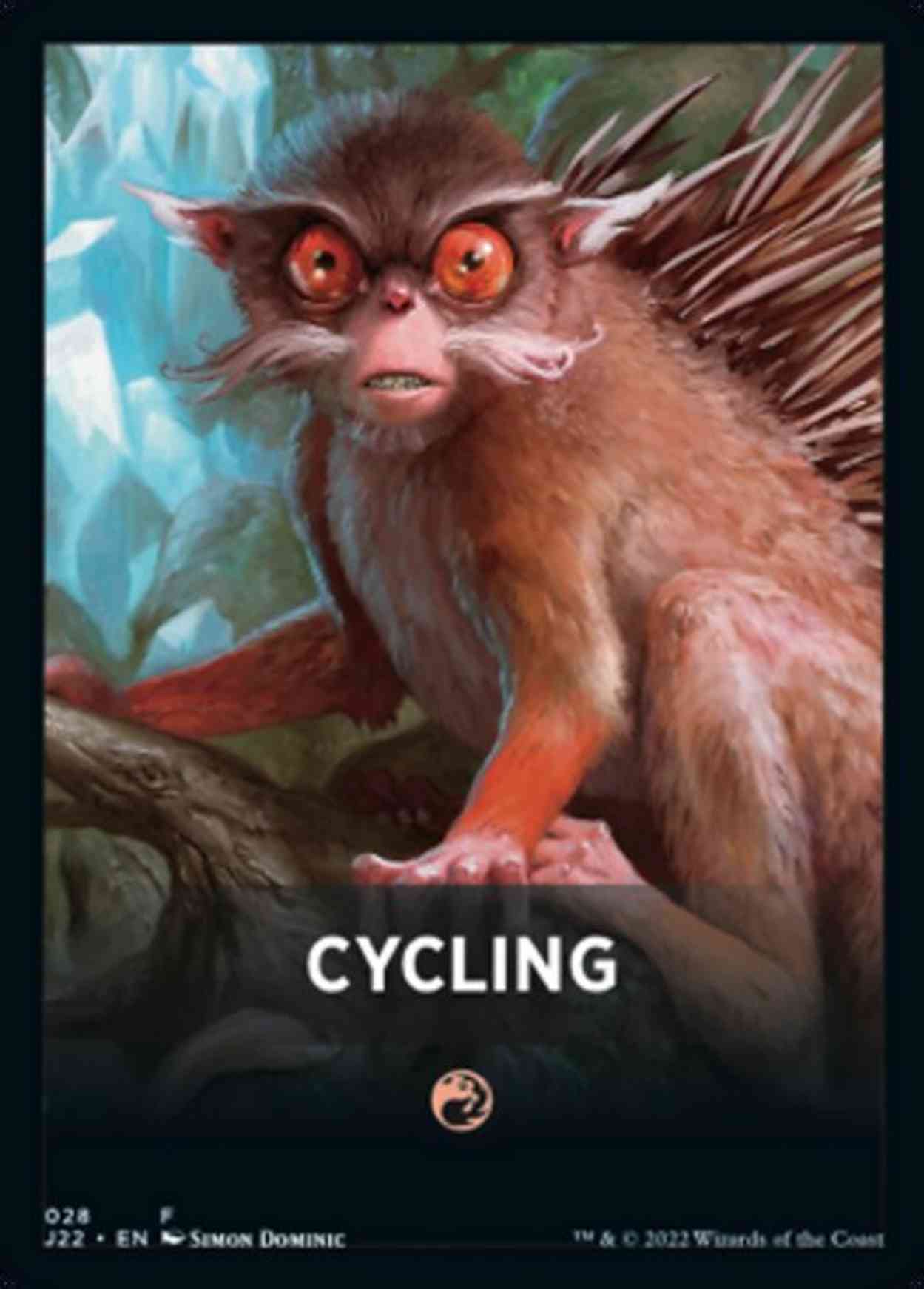 Cycling Theme Card magic card front