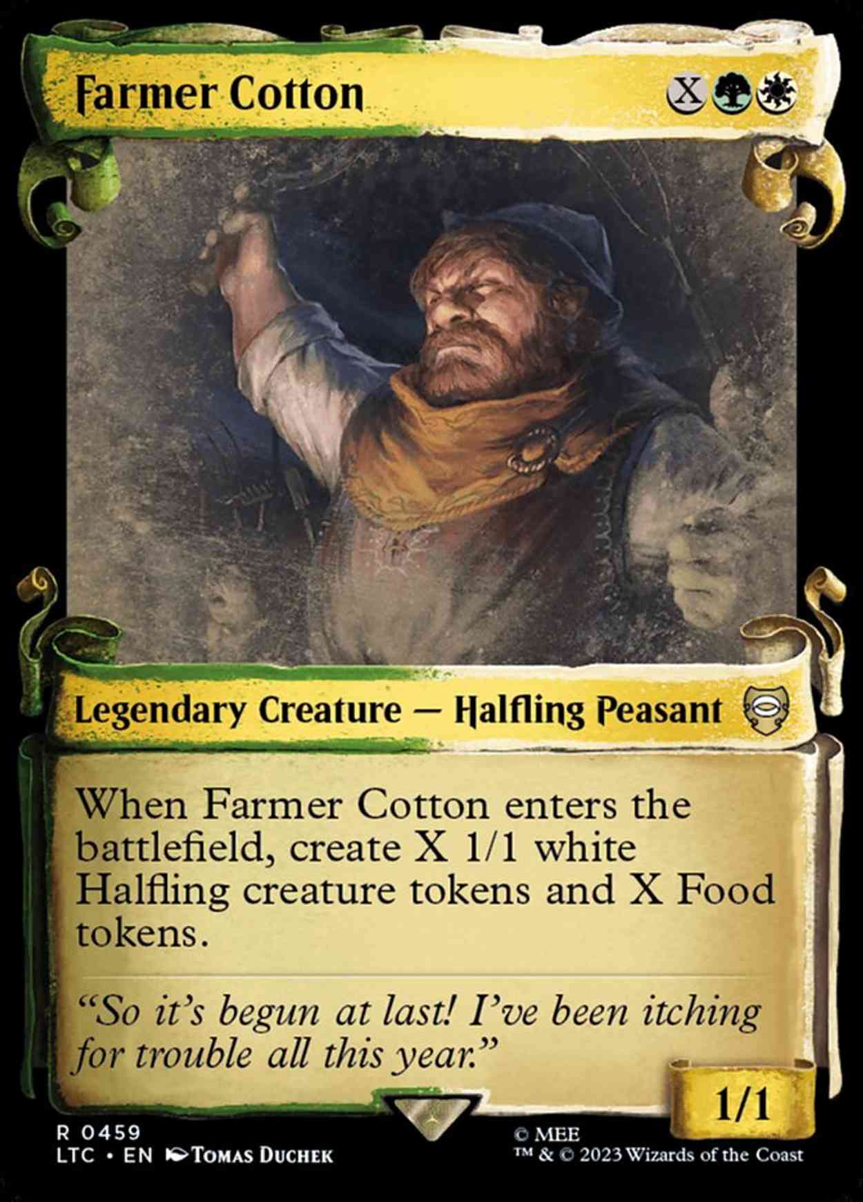 Farmer Cotton (Showcase Scrolls) magic card front