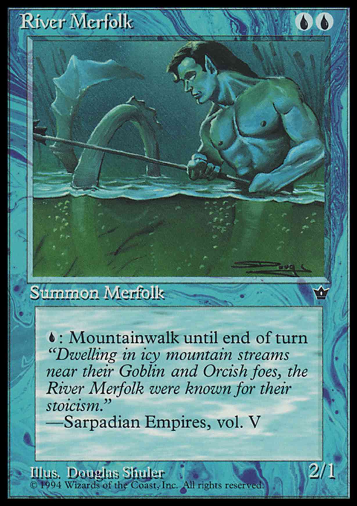 River Merfolk magic card front