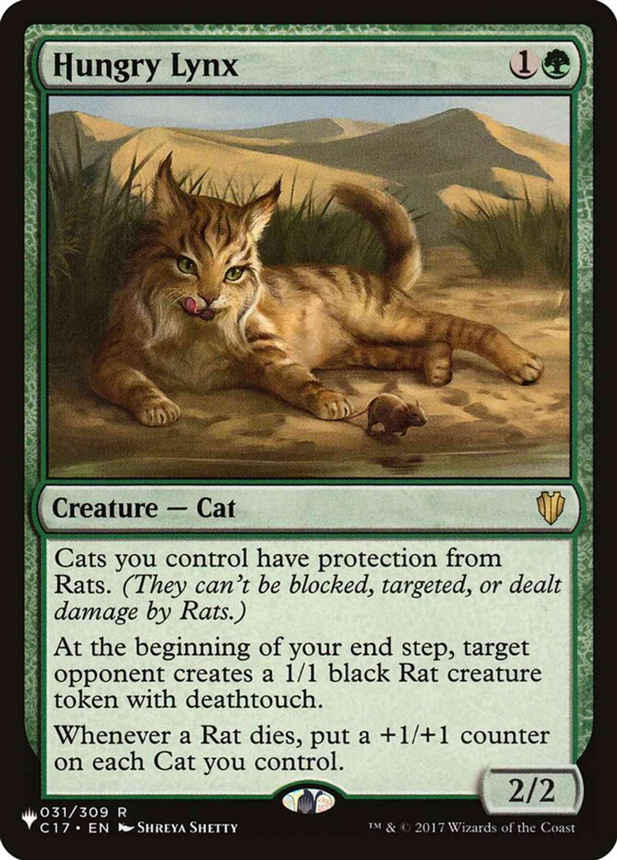 Hungry Lynx magic card front