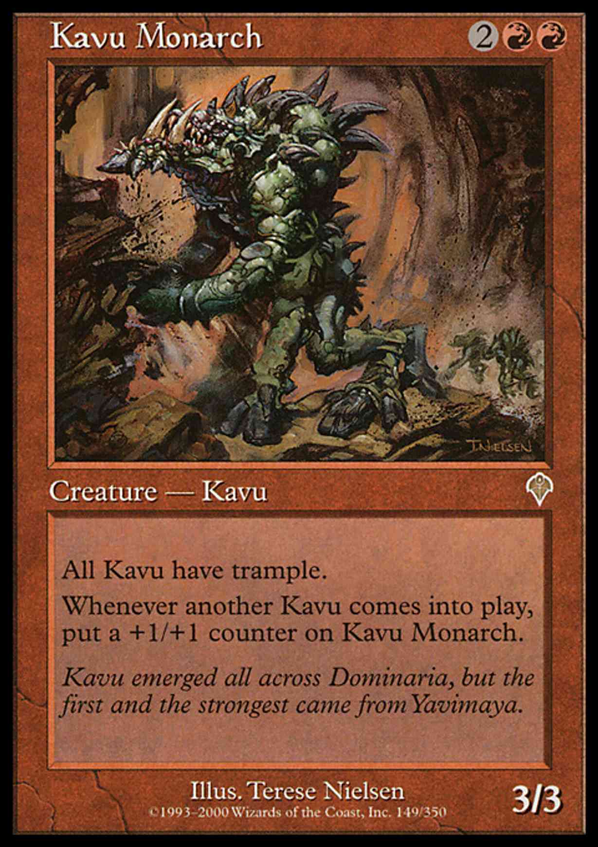 Kavu Monarch magic card front