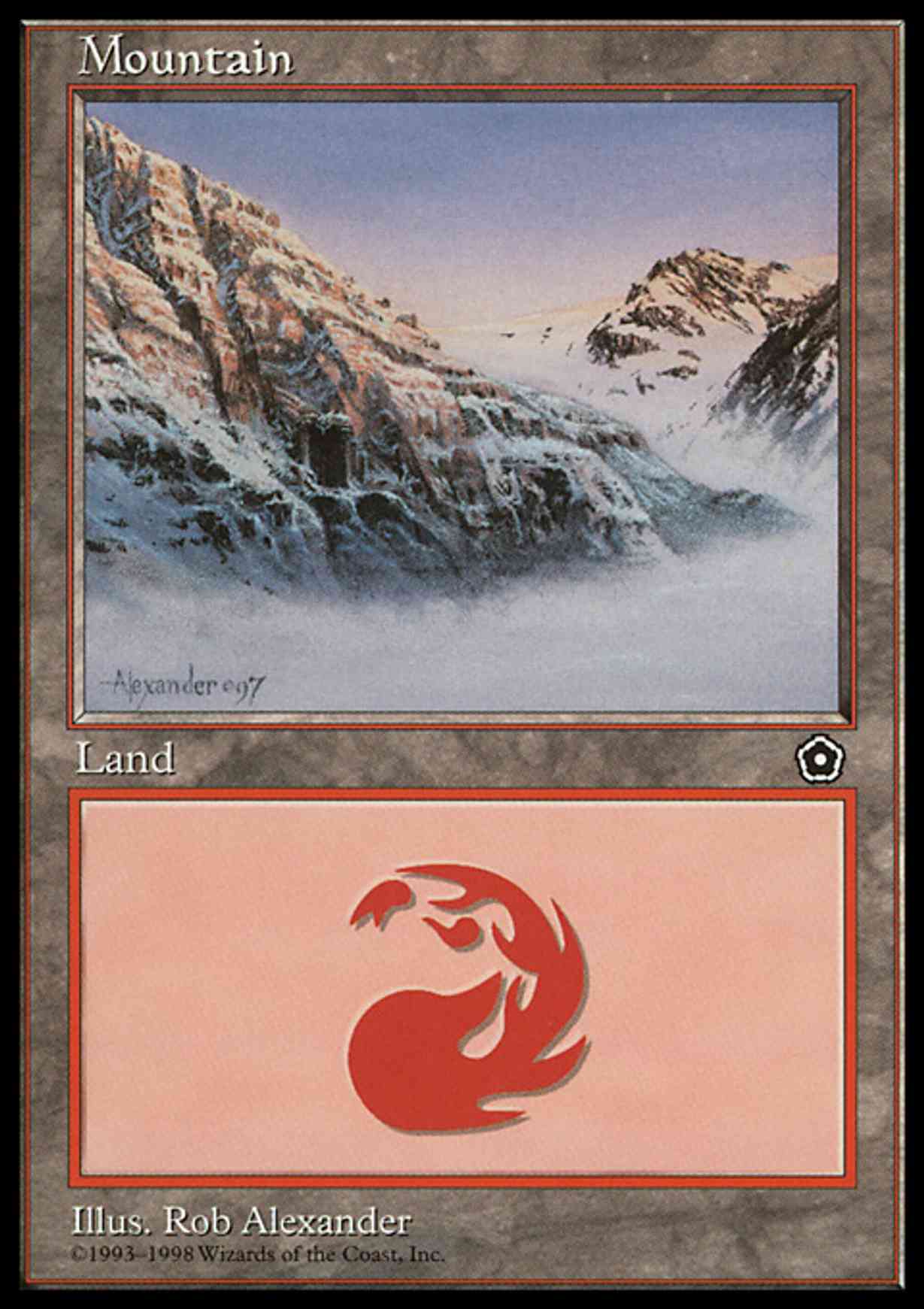 Mountain (158) magic card front