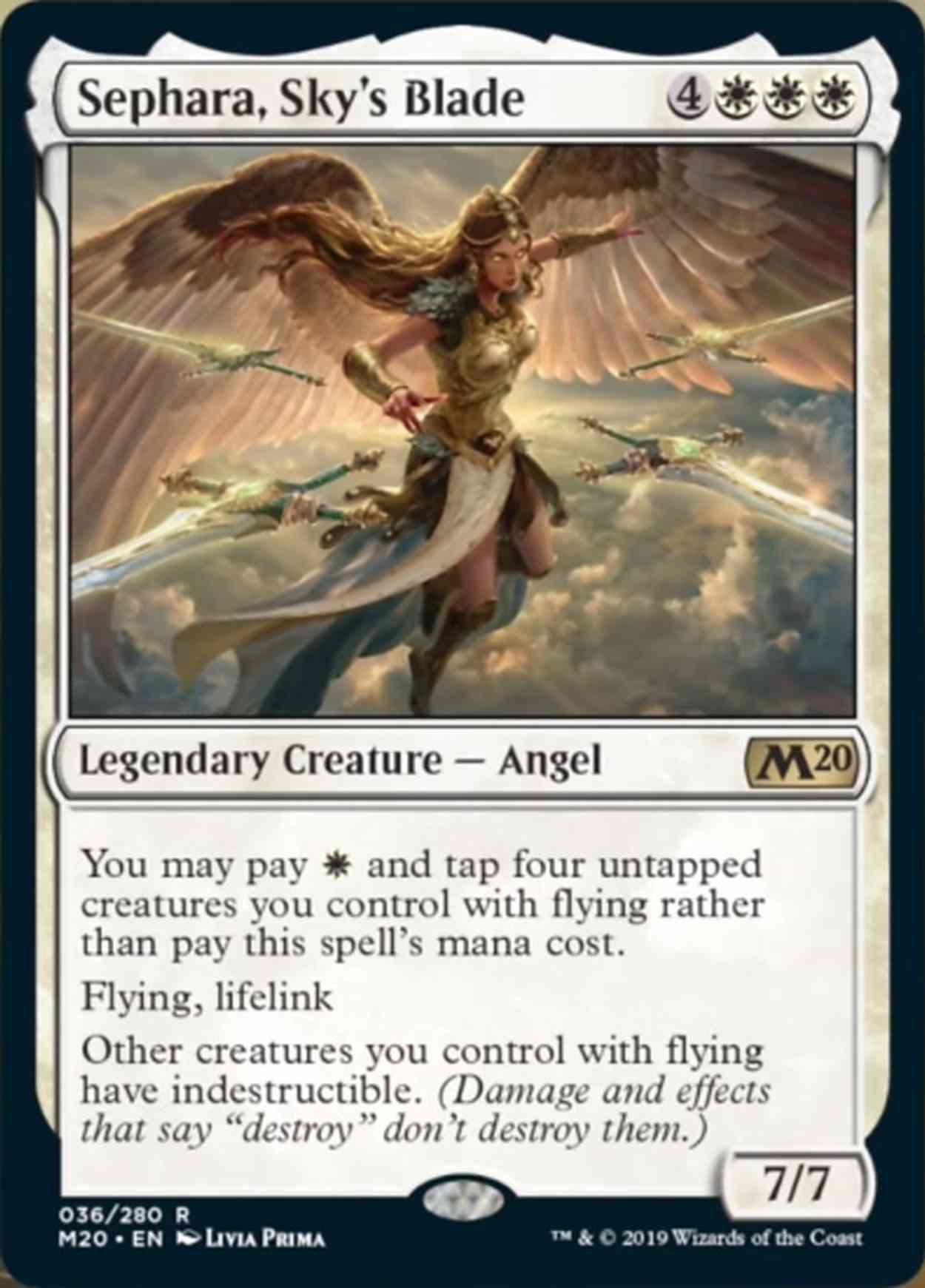 Sephara, Sky's Blade magic card front