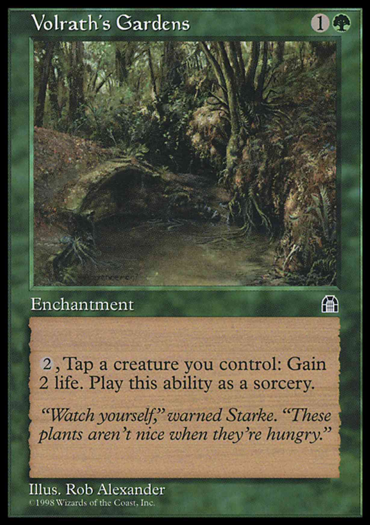 Volrath's Gardens magic card front