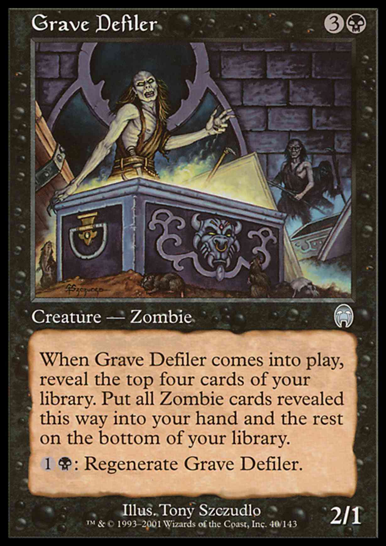 Grave Defiler magic card front