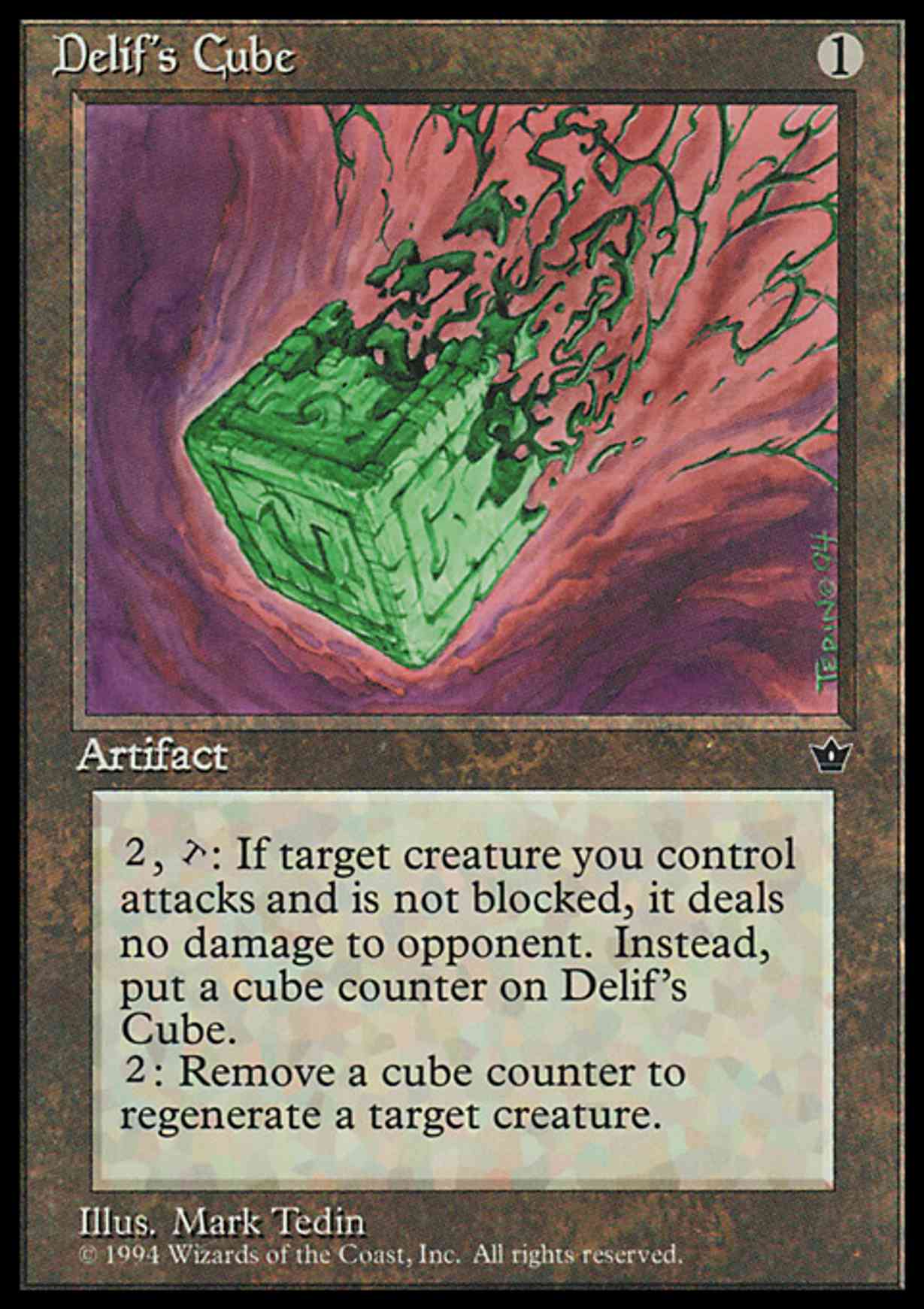 Delif's Cube magic card front