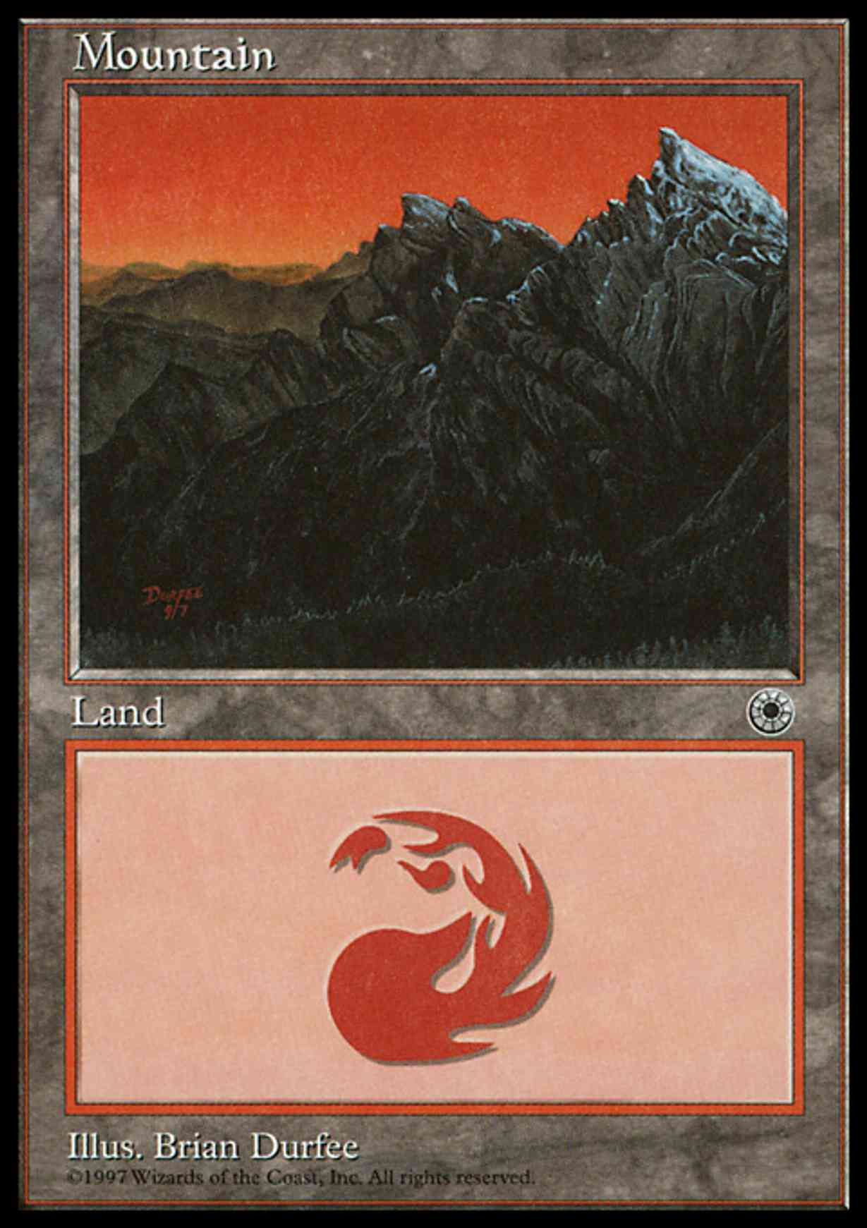 Mountain (Middle Chasm) magic card front